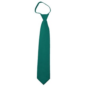 Men's Solid Color Zipper Neckties - 1 of 3