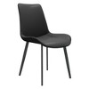 Sapphtopaz Modern Dining Chairs with Mid-Backrest PU Upholstered Dining Room Chair with Metal Leg Kitchen Chair for Dining Room,Kitchen - 3 of 4
