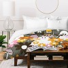 Deny Designs Dominique Vari Words Whimsy Halloween Retro Cats Ghosts Bedspread Bedding Set - 3 of 4