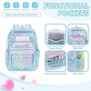 Wikineon Clear Backpack for School, Heavy Duty TPU Transparent Bookbag for Girls Stadium Approved See Through Backpack - 3 of 4