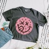 Simply Sage Market S.W.Smiley Smiley Face Strawberries Boxy Crop Top - 2 of 4