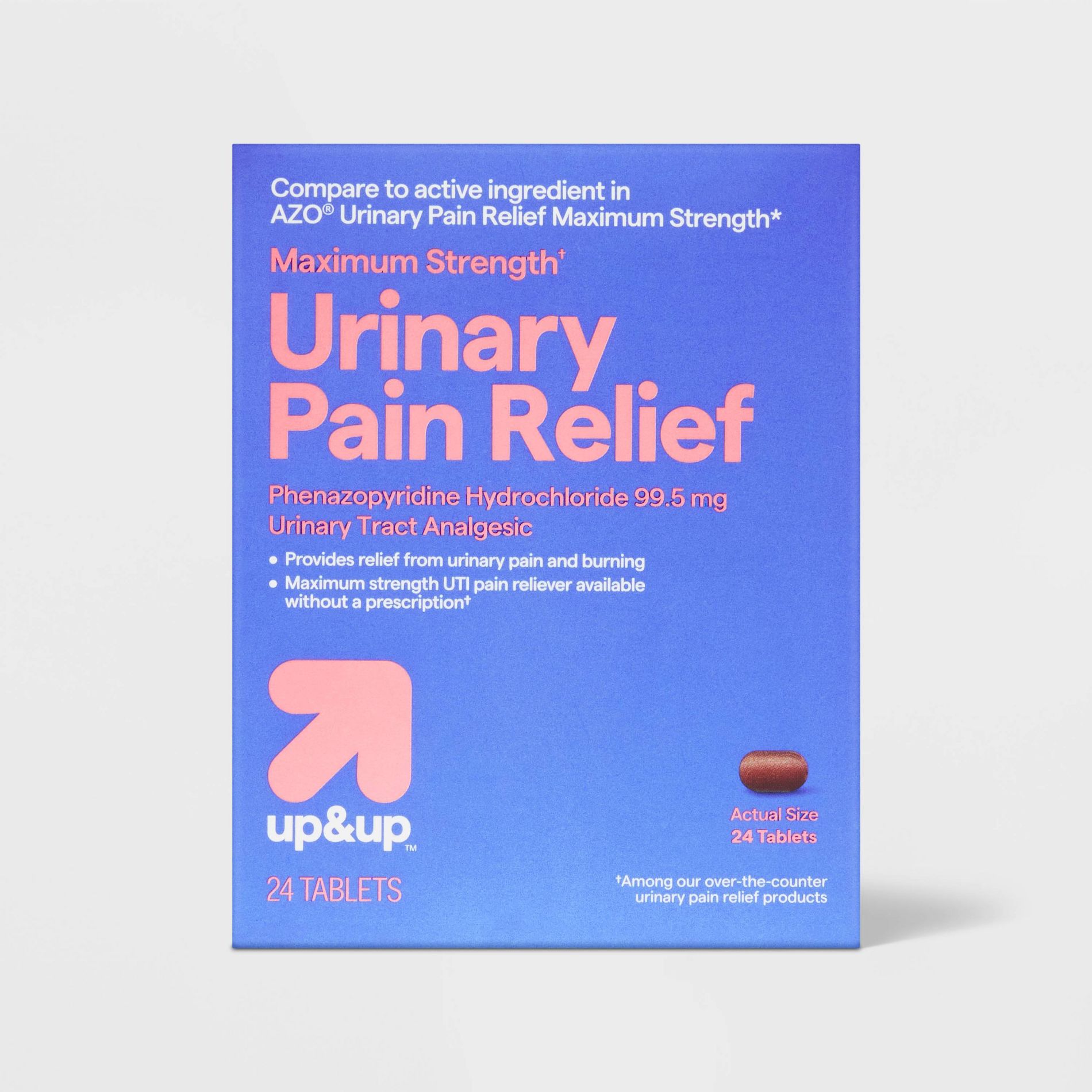 Maximum Strength Urinary Pain Relief and UTI Pain Reliever - 24ct - up&up™