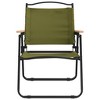 vidaXL Camping Chairs 2 pcs Green 21.3"x21.7"x30.7" Oxford Fabric - 4 of 4