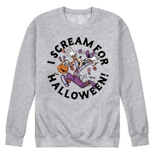 Men's - Disney - Goofy I Scream For Halloween Graphic Fleece Sweatshirt - 1 of 4