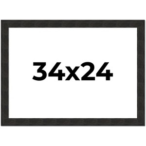 PosterPalooza | Contemporary Black Picture Frame - UV Acrylic, Backing Board, Hanging Hardware Included - 1 of 4
