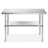 GRIDMANN Stainless Steel Tables with Undershelf, NSF Commercial Kitchen Work & Prep Tables for Restaurant and Home - 2 of 4