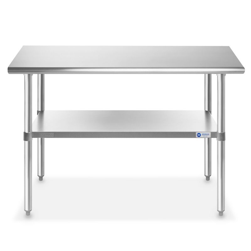 GRIDMANN Stainless Steel Tables with Undershelf, NSF Commercial Kitchen Work & Prep Tables for Restaurant and Home, 2 of 8