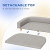 Okak Soft Elevated Pet Bed for Large & Medium Dogs,Raised Pet Couch Comfy Dog Sofa Bed with Washable Cushion - 4 of 4