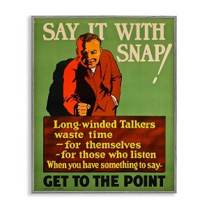 Stupell Industries Vintage Say It With Snap Black Framed Giclee Art - 1 of 4