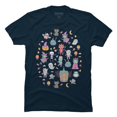 Men's Design By Humans Cute Halloween By kostolom3000 T-Shirt
