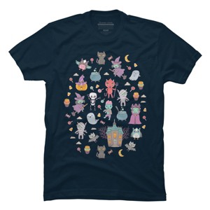 Men's Design By Humans Cute Halloween By kostolom3000 T-Shirt - 1 of 2