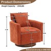MOONMISS 360 degree rotation design,soft and comfortable chenille fabric,ergonomic design of the living room chair - 2 of 4