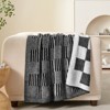 Snuggle Sac Reversible Checkered Throw Blanket, Lightweight Soft Throw - 4 of 4