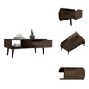 23.6" Engineered Wood Coffee Table with 1 Drawer, 1 Open Shelf, and 4 Legs, Stylish Design for Living Rooms - 4 of 4