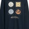 Men's - Avatar: The Last Airbender - Nations Symbols Long Sleeve Graphic T-Shirt - 2 of 4