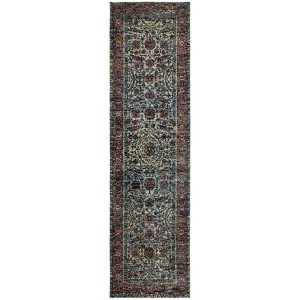 Oriental Weavers Andorra 6846B Blue/ Purple Indoor Area Rug - 2'3" x 8' - 1 of 4