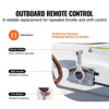 VEVOR Boat Throttle Control, 703-48205-16 Side-Mounted Outboard Remote Control Box, Marine Throttle Control Box, 16.6 ft Harness 10 Pin, and Lanyard - 3 of 4