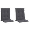 Lowback Chair Cushion Set of 2  vidaXL - 3 of 4
