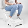 Comfort Soft and Ergonomic Toilet Footstool with Cushion - LUXE Bidet: No-Slip Bathroom Step, 220lb Capacity - image 2 of 4