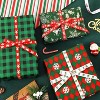 Angel Sar 15 Yards Christmas Grosgrain Ribbon, 3/8 Inch 15-Pattern Printed Gift Wrap Ribbon for Christmas Crafts, Tree Decor, Holiday Party Favors - 2 of 4
