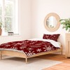 Iveta Abolina Silent Night Red Duvet Cover + Pillow Sham(s) - Deny Designs - 2 of 4