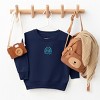 The Juniper Shop Embroidered Choose Joy Rainbow Toddler Sweatshirt - 3 of 4