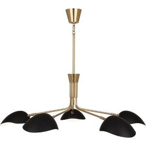 Robert Abbey Lighting Rico Espinet Racer - Light Chandelier in  Modern Brass - 1 of 1