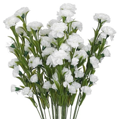 REGALWOVEN Simulation Artificial Home Decoration Carnation Flowers 32.6" 6 Pcs
