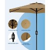 10FT Outdoor Patio Umbrella, Market/Table Umbrella with Push Button Tilt and Crank - 2 of 4
