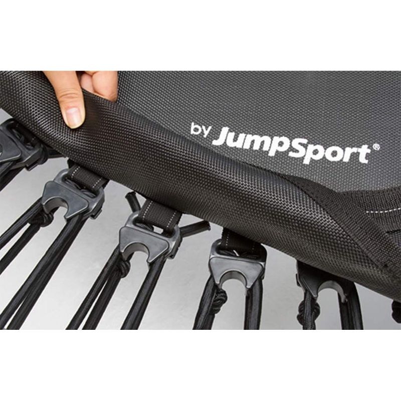 JumpSport 350 Indoor Portable Lightweight Safe Stable Heavy Duty 39-Inch Fitness Trampoline with Handle Bar Accessory, and Workout DVD, Black, 3 of 7