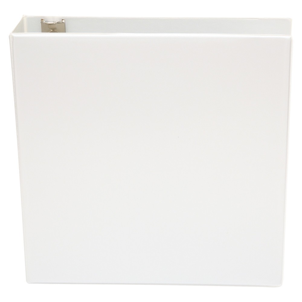 Universal Economy Round Ring View Binder, 1 Capacity, White