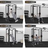 Power Cage, 1600LBS Power Rack with Smith Machine & LAT Pulldown - Multi-Functional Home Gym Squat Rack w/Dip Bars, J-Hooks, 21 Attachments - 2 of 4