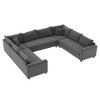 116x92'' Modular U-Shaped Sofa, Reversible Chenille, 8-Seater, Free Combination, Minimalist Living Room Furniture - 3 of 4
