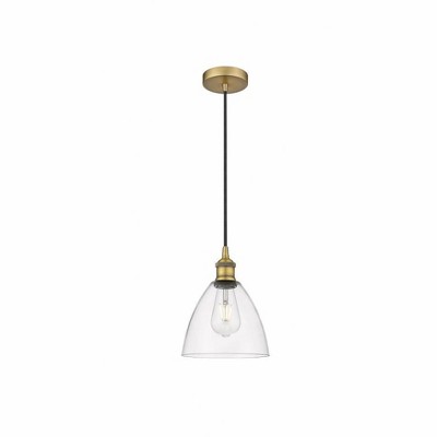Edison Dome - 1 Light Cord Hung Mini Pendant In Industrial Style-10.25 Inches Tall and 7.5 Inches Wide