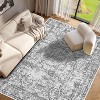Hallway Runner Rug Machine Washable Vintage Distressed Rug Indoor Carpet - 2 of 4