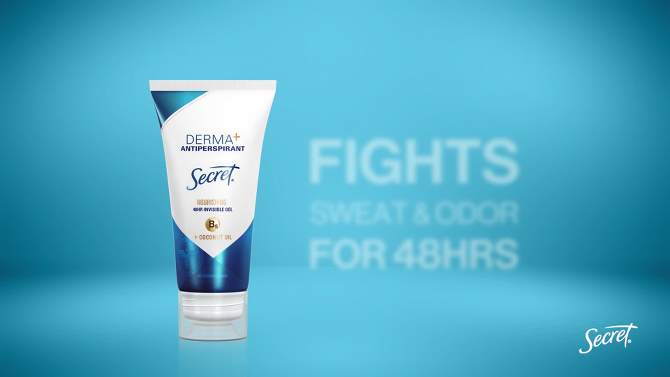 Secret Derma+ 48 Hr. Invisible Gel Antiperspirant and Deodorant  - Fragrance Free - Vitamin B5 - 2.5oz, 2 of 6, play video