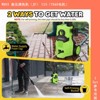 Unique Bargains 4000 PSI 2.6 GPM Power Washer with Angle-Adjustment Nozzle Foam Cannon Green - 4 of 4