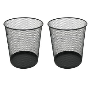 YBM Home 4.75 Gallon Steel Mesh Round Open Top Waste Basket Trash Can, Pack of 2 - 1 of 1