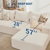 110'' Modular Sectional Sofa – L-Shaped Cloud Couch with Chaise, Deep Seat Chenille Sofa, No Assembly - 4 of 4
