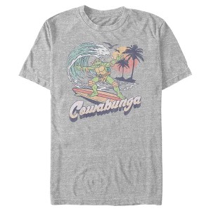 Men's Teenage Mutant Ninja Turtles Retro Cowabunga Michelangelo T-Shirt - 1 of 4