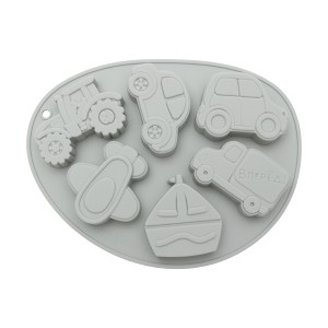 Unique Bargains Chocolate Mould 6-Cavity Transportation Theme Candy Mould Hand Wash 8.27"x6.26"x0.79" 1 Pc - 1 of 4