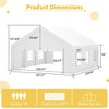 Maliang Party Tent, Heavy Duty Event Tent with 1 Doors & 7 Windows, Waterproof,UV Protection, Patio Gazebo for Party, Event,Picnic,White - 4 of 4