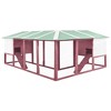 vidaXL Rabbit Hutch Mocha and White - 4 of 4