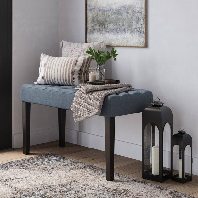 California Fabric Tufted Bench - CorLiving