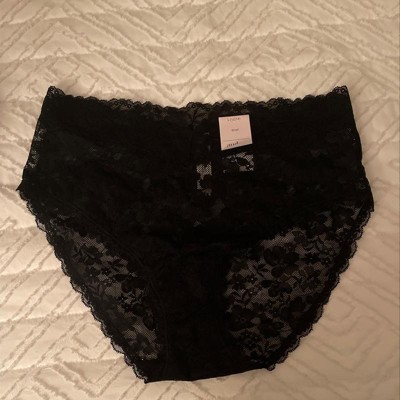 Women's Satin Cheeky Underwear - Auden™ Black/heart Print M : Target