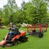 22 Cubic Feet Steel Heavy Duty Utility Trailer with 2-Wheel, Tow Behind Dump Cart  for ATV, UTV, Garden, Yard - 2 of 4