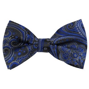 Men's Paisley Color 2.75 W And 4.75 L Inch Pre-Tied adjustable Bow Ties - 1 of 3