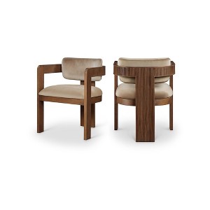 Meridian Furniture,Sacha Velvet Dining Chair, Set of 2 - 1 of 4