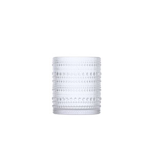10oz Vintage Beaded Glass Short Tumbler - 1 of 2