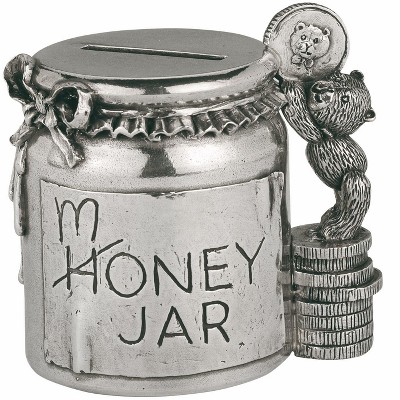 Royal Selangor Hand Finished Teddy Bear's Picnic Collection Pewter Money Jar Coin Box Gift